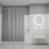 Штора для ванной, 200x240 см, Полиэстер, светло-серый, IDDIS, BL07P24i11