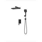 Встраиваемая система с тропическим и ручным душем, матовый черный, Parker, IDDIS, PARBL02i67