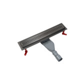 Лоток душевой IDDIS Perfex сифон 360, комбинированный затвор, перфор. решетка, 500мм, графит (975B5GM20DZ)