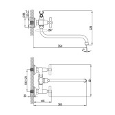 Смеситель для ванны IDDIS Jeals JE2SBL0i10
