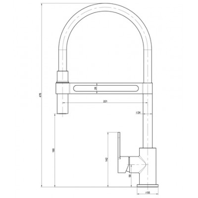 Смеситель для кухонной мойки Lemark Soul (LM6006C)