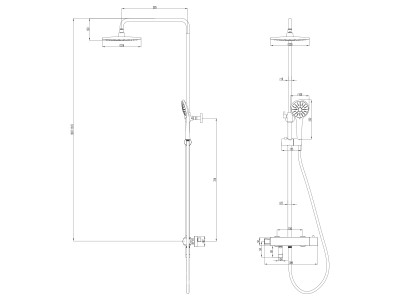 Душевая система Lemark Bronx (LM3772GM)