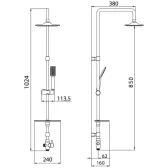 Душевой гарнитур Lemark (LM8804C)