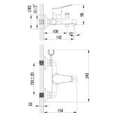 Смеситель для ванны Lemark Partner (LM6552C)