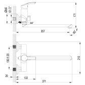 Смеситель для ванны Lemark Plus Strike (LM1151C)