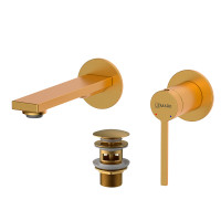 Смеситель Lemark Valday для раковины, встраиваемый (LMF-8133B-BRG)