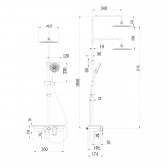 Смеситель для ванны и душа Lemark Tropic (LM7012BL)