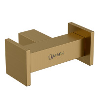 Крючок для полотенец Lemark VALDAY, сталь, брашированное золото (LMA-8111S1-BRG)