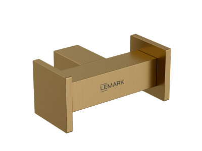 Крючок для полотенец Lemark VALDAY, сталь, брашированное золото (LMA-8111S1-BRG)