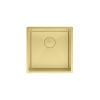 Кухонная мойка Lemark OLANGA 440 прямоугольная из нержавеющей стали цвет: светлое золото (9938122)