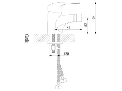 Смеситель для биде Lemark Pramen (LM3308C)