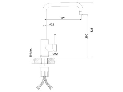 Смеситель для кухонной мойки Lemark Expert (LM5077S)
