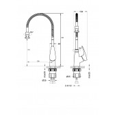 Смеситель для кухонной мойки Lemark Linara (LM0413C)