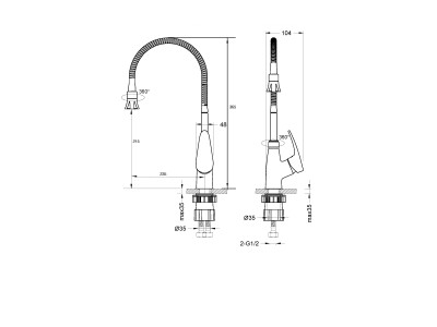 Смеситель для кухонной мойки Lemark Linara (LM0413C)