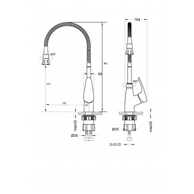 Смеситель для кухонной мойки Lemark Linara (LM0413C)