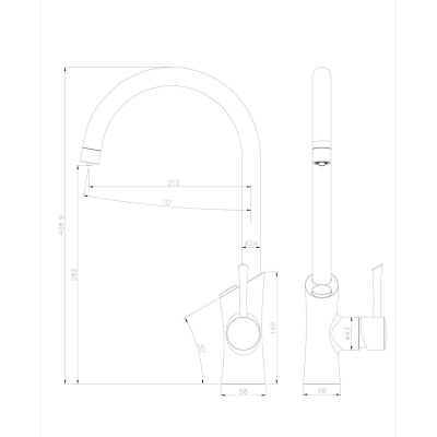 Смеситель для кухонной мойки Lemark Comfort  (LM3072C	)