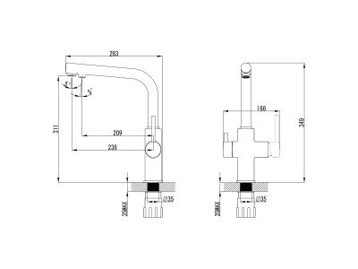 Смеситель для кухонной мойки Lemark Comfort (LM3060C)