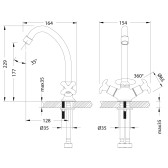 Смеситель для кухонной мойки Lemark Flora (LM0104C)
