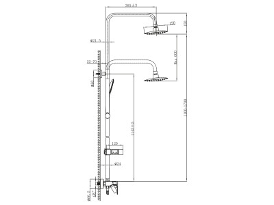 Душевая система Lemark Tropic (LM7002BL)