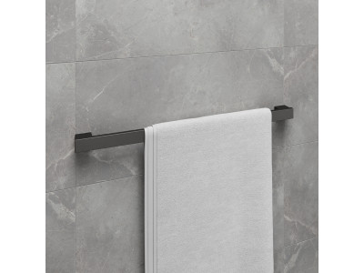 Полотенцедержатель Lemark SMOOTH LINE одинарный, графит (9786024)
