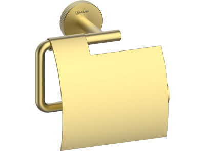 Держатель для туалетной бумаги Lemark BELUGA, сталь, брашированное светлое золото (LMA-8023S2-BRLG)