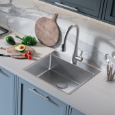 Кухонная мойка Lemark JANGA 540 прямоугольная из нержавеющей стали цвет: сталь (9937109)