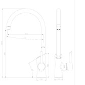 Смеситель для кухонной мойки Lemark Comfort  (LM3072C	)