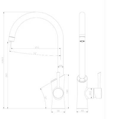 Смеситель для кухонной мойки Lemark Comfort  (LM3072C	)