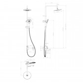 Смеситель Lemark Minima (LM3862C) для ванны и душа