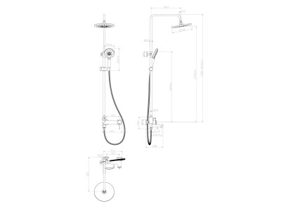 Смеситель Lemark Minima (LM3862C) для ванны и душа