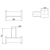 Крючок для полотенец Lemark VALDAY, сталь, матовый черный (LMA-8111S1-BL)