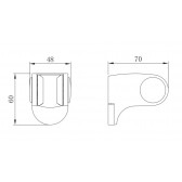 Крепление настенное Lemark поворотное для лейки(LM8083C)