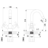 Смеситель для раковины Lemark Neo (LM2207C)