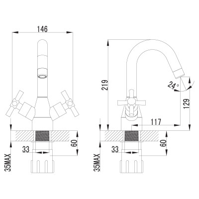 Смеситель для раковины Lemark Neo (LM2207C)