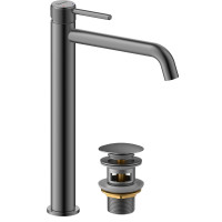 Смеситель Lemark Beluga для раковины высокий (LMF-8015B-GM)