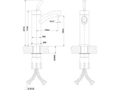 Комплект смесителей LM5106S Compl-3шт