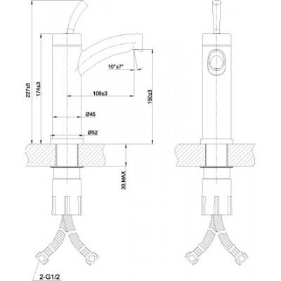 Комплект смесителей LM5106S Compl-3шт