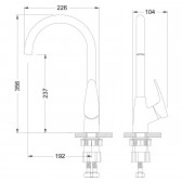 Смеситель для кухонной мойки Lemark Linara (LM0405C)