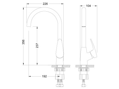 Смеситель для кухонной мойки Lemark Linara (LM0405C)