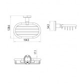 Мыльница латунь Lemark Atlantiss (LM3232C)