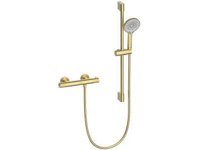 Смеситель Lemark Beluga для душа, термостатический (LMF-8044B-BRLG)