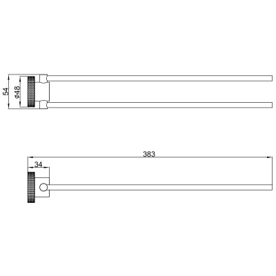 Полотенцедержатель Lemark BELUGA настенный, сталь, брашированный никель (LMA-8013S2-BN)