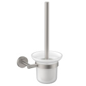 Ёршик для унитаза Lemark BELUGA подвесной, сталь, стекло, брашированный никель (LMA-8021S-BN)