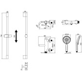 Смеситель Lemark Beluga для ванны (LMF-8022B-BN)