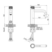 Смеситель Lemark Beluga для раковины (LMF-8012B-BN)