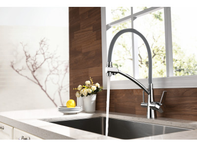 Смеситель для кухонной мойки Lemark Comfort (LM3071C-Gray)