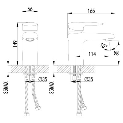 Смеситель для раковины Lemark Status (LM4406C)
