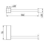 Держатель для туалетной бумаги Lemark VALDAY, сталь, брашированное золото (LMA-8123S-BRG)
