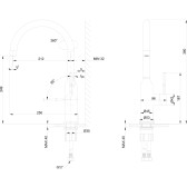 Смеситель Lemark Expert для кухни с поворотным изливом (LM5079LGN)