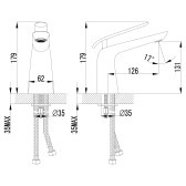Смеситель для раковины Lemark Melange (LM4906CW)